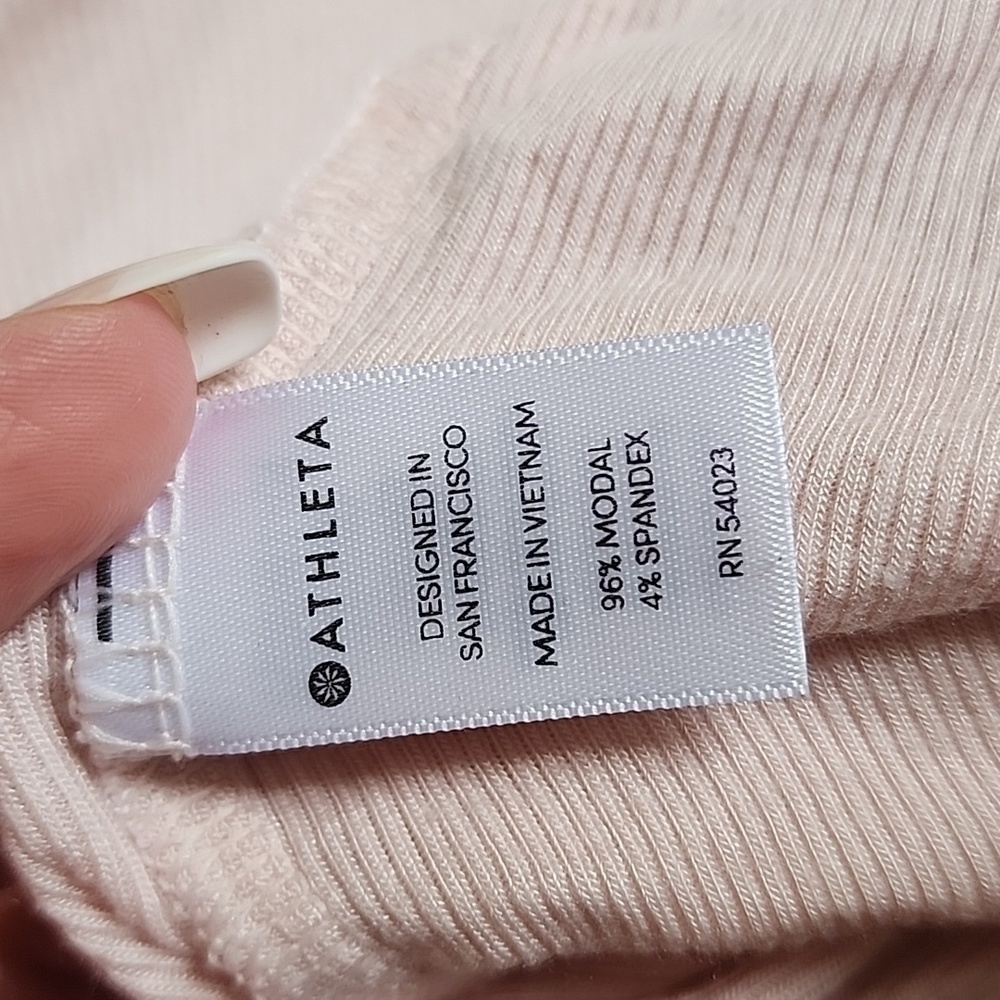 Athleta Ribbed Tank Sz XL - Picture 4 of 4